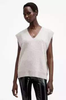 Кашемировый свитер REBEL AllSaints, белый