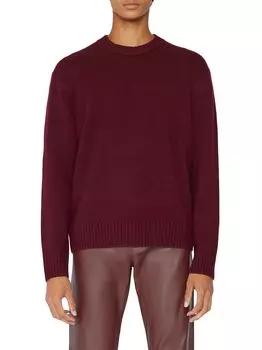 Кашемировый свитер с круглым вырезом Frame, бордовый