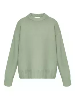 Кашемировый свитер с круглым вырезом Lisa Yang, зеленый