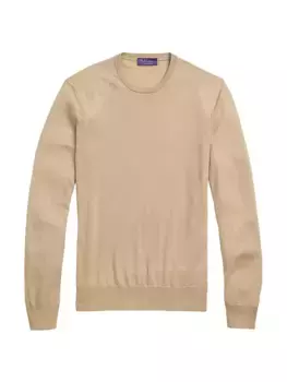 Кашемировый свитер с круглым вырезом Ralph Lauren Purple Label, цвет tan