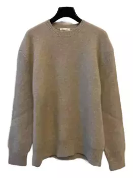 Кашемировый свитер с круглым вырезом THE ROW, нейтральный