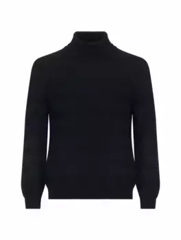 Кашемировый свитер с узором Kiton, тёмно-синий