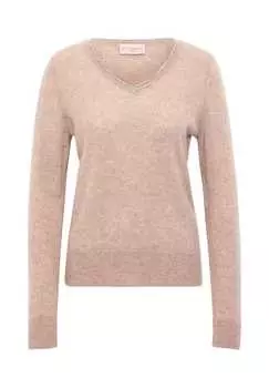 Кашемировый свитер с V-образным вырезом Betty Barclay, цвет funghi melange