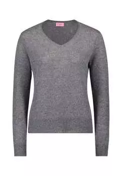 Кашемировый свитер с V-образным вырезом Betty Barclay, серый