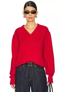 Кашемировый свитер с v-образным вырезом Guest In Residence, красный