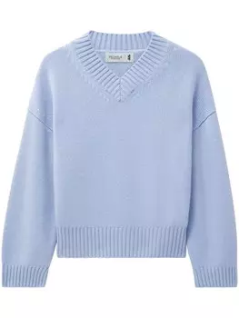 Кашемировый свитер с V-образным вырезом Pringle of Scotland, синий