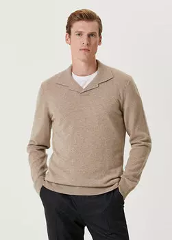 Кашемировый свитер с воротником из норки Beymen