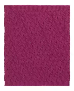 Кашемировый свитер с воротником в рубчик Malo, фиолетовый