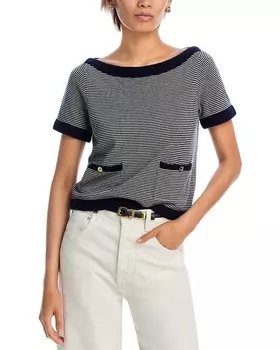 Кашемировый свитер с вырезом-лодочкой FRAME, мультиколор