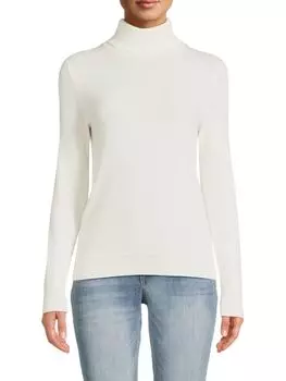 Кашемировый свитер с высоким воротником Amicale, слоновая кость