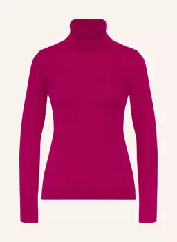Кашемировый свитер с высоким воротником Darling Harbour, фуксия