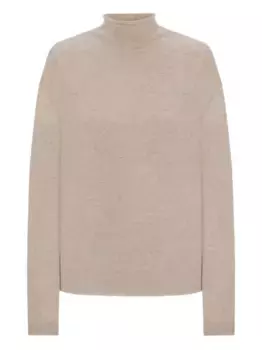 Кашемировый свитер с высоким воротником JIL SANDER, нейтральный