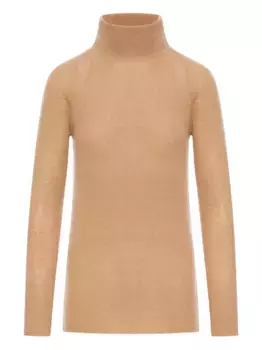 Кашемировый свитер с высоким воротником Roberto Collina, нейтральный