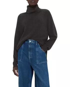 Кашемировый свитер с высоким воротником Whistles, серый