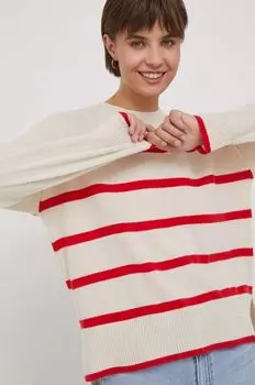 Кашемировый свитер United Colors of Benetton, бежевый