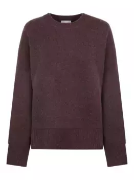 Кашемировый свитер в рубчик Le Kasha, фиолетовый