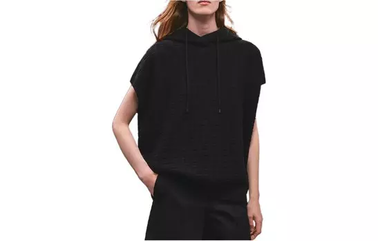 Кашемировый свитер женский черный Hermes