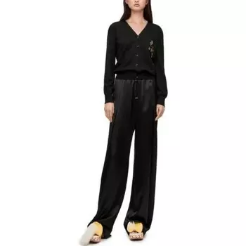 Кашемировый свитер женский черный Loewe