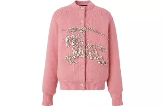 Кашемировый свитер женский розовый Burberry