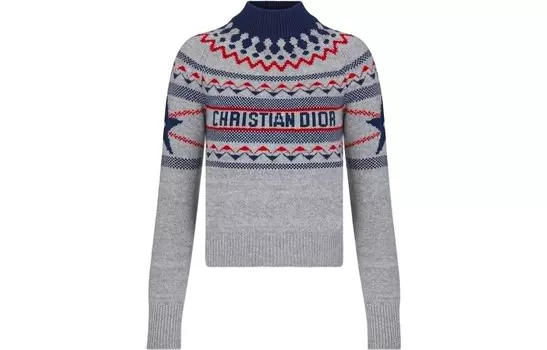 Кашемировый свитер женский серый Dior