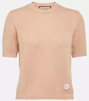 Кашемировый топ Gucci, розовый