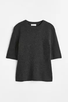 Кашемировый топ H&amp;M, темно-серый