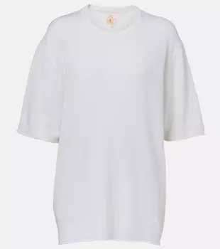 Кашемировый топ Jardin des Orangers, белый