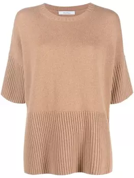 Кашемировый топ Max Mara, бежевый