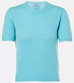 Кашемировый топ Prada, синий