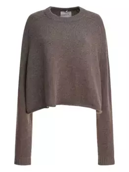 Кашемировый укороченный свитер Lisa Yang, серый