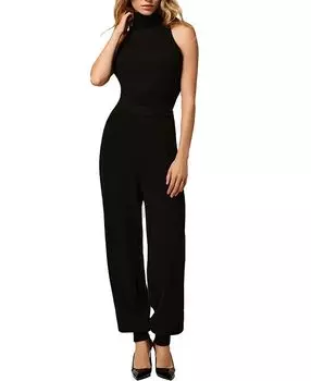 Кашемировый укороченный топ без рукавов с высоким воротом KIKI DE MONTPARNASSE, черный