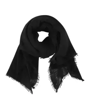 Кашемировый вязаный шарф Allude, черный