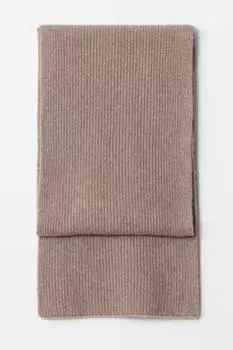 Кашемировый вязаный шарф & Other Stories, коричневый