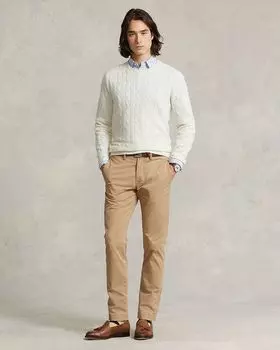 Кашемировый вязаный свитер с круглым вырезом Polo Ralph Lauren