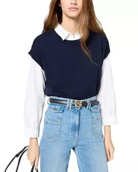 Кашемировый жилет Джанин Gerard Darel, синий