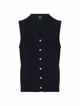 Кашемировый жилет Fedeli, тёмно-синий
