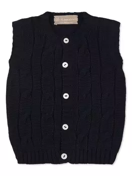 Кашемировый жилет La Stupenderia, синий