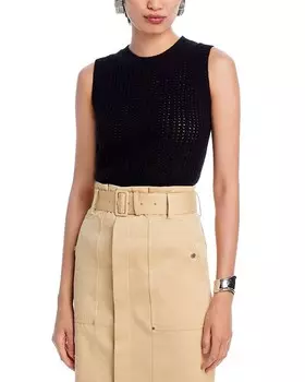 Кашемировый жилет с круглым вырезом C by Bloomingdale's C by Bloomingdale's Cashmere, черный