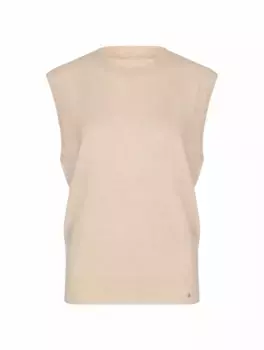 Кашемировый жилет с логотипом Anine Bing, бежевый