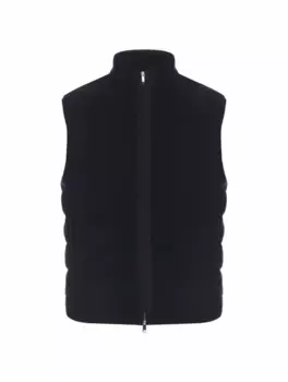 Кашемировый жилет Zegna, тёмно-синий