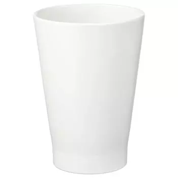 Кашпо, белое, 12x19 см, PAPAJA IKEA