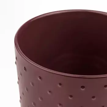 Кашпо для дома и улицы коричнево-красное, 12 см, SESAMFRN IKEA