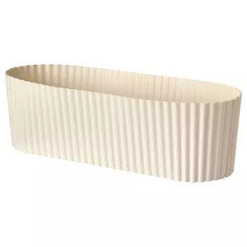 Кашпо для интерьера/сада/белый, овал цвета слоновой кости, 9 см, PPELROS IKEA
