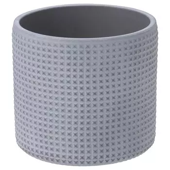 Кашпо, пунктир/бело-серый, 12 см, BCKDRG IKEA