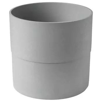 Кашпо, серое для дома и улицы, 32 см, NYPON IKEA