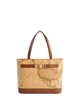 Каштановый женский шоппер Alviero Martini