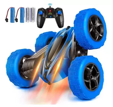 Каскадерская машинка с дистанционным управлением Acrobat 360 - синяя Golda