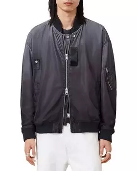 Каскадная бомбер-куртка ALLSAINTS, черный