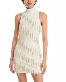 Каскадное платье Micky с рюшами Cinq Sept, слоновая кость/кремовый