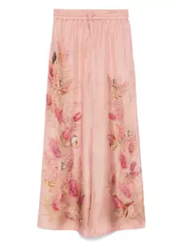 Каскадные брюки ZIMMERMANN, розовый